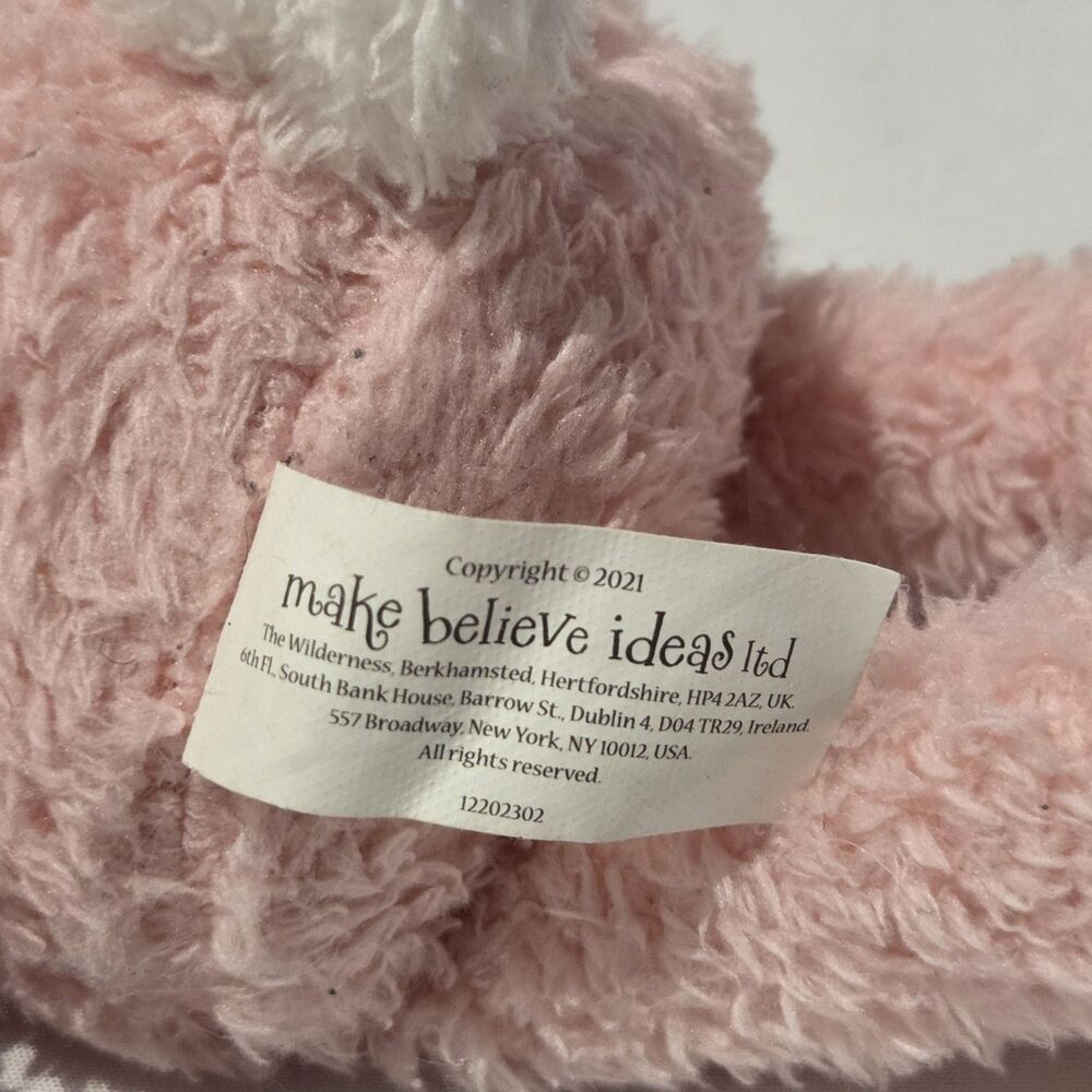 Make Believe Ideas Pink Bunny Plush sensory Soft Toy Rabbit Theme - Picture 5 of 6